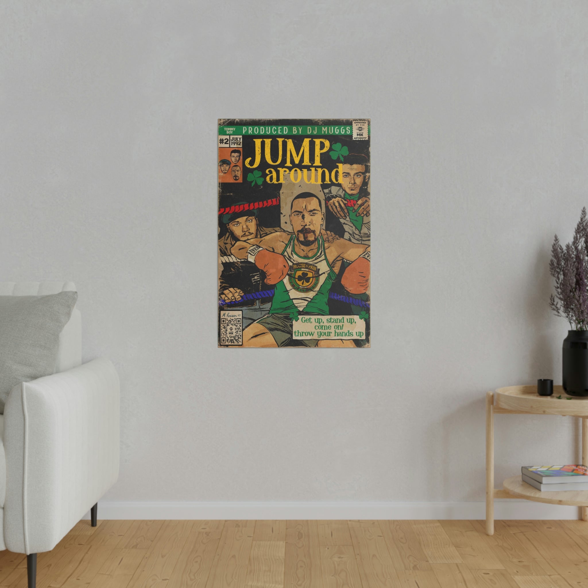 Jump Around -  Matte Canvas, Stretched, 0.75"