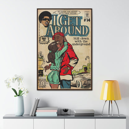 2Pac - I Get Around - Tupac - Gallery Canvas Wraps, Vertical Frame