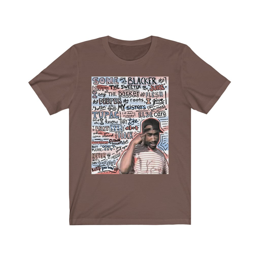 2pac - Keep Ya Head Up Lyrics - Tupac - Unisex Jersey T-Shirt
