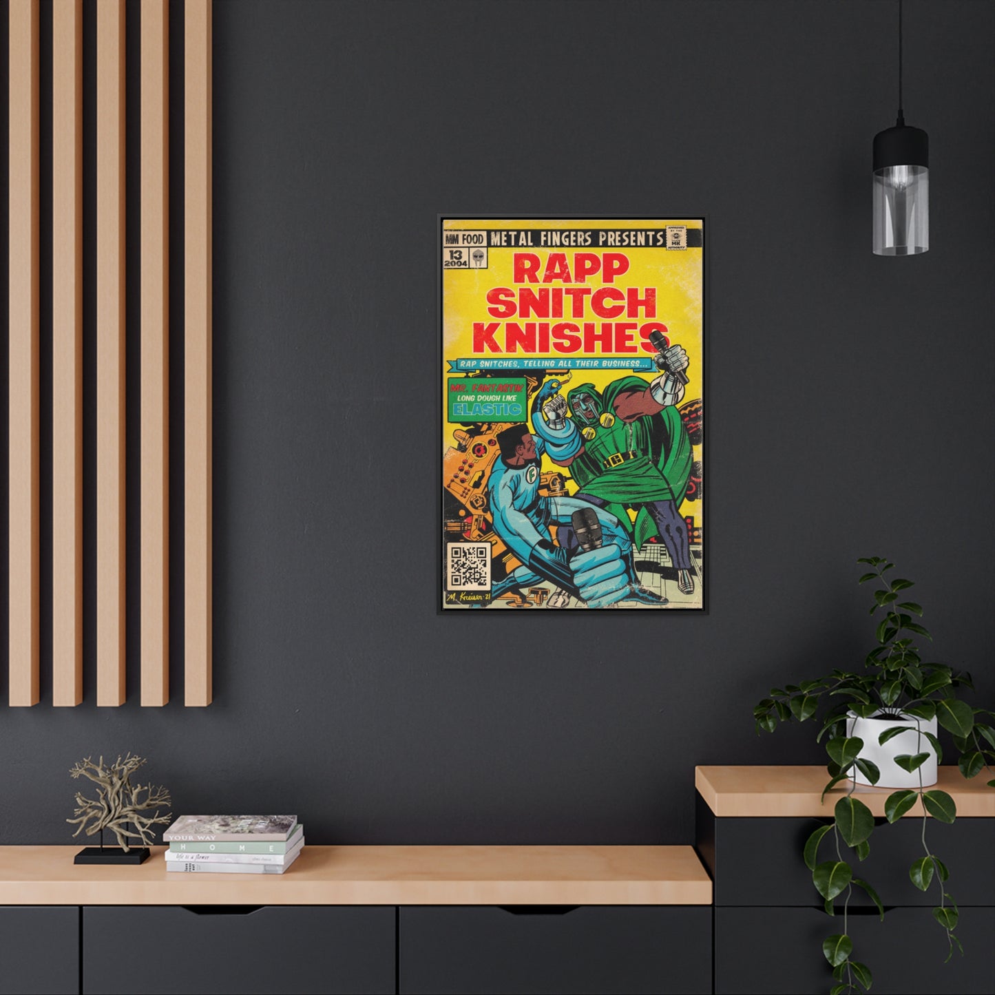 MF DOOM - Rapp Snitch Knishes - Gallery Canvas Wraps, Vertical Frame