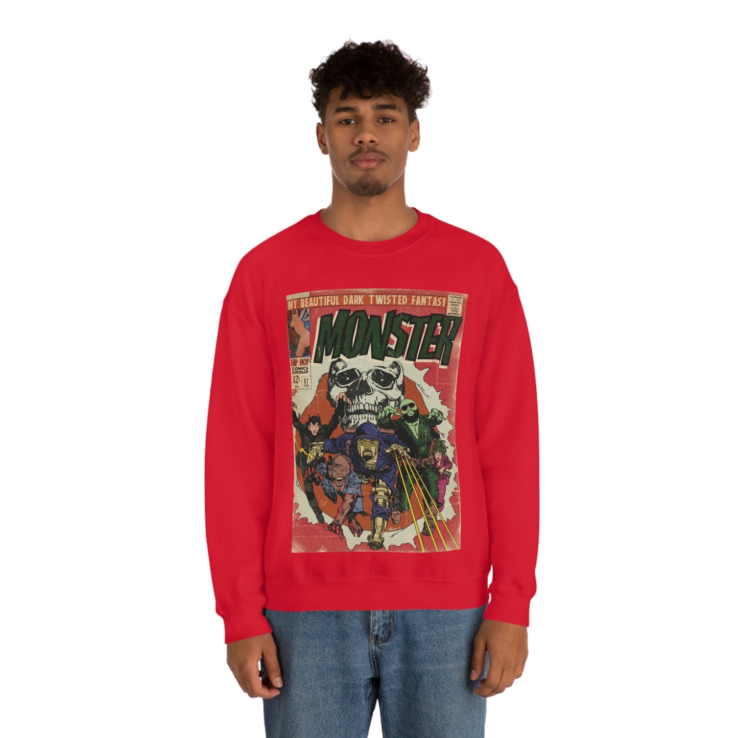 Kanye West - Monster - Unisex Heavy Blend™ Crewneck Sweatshirt