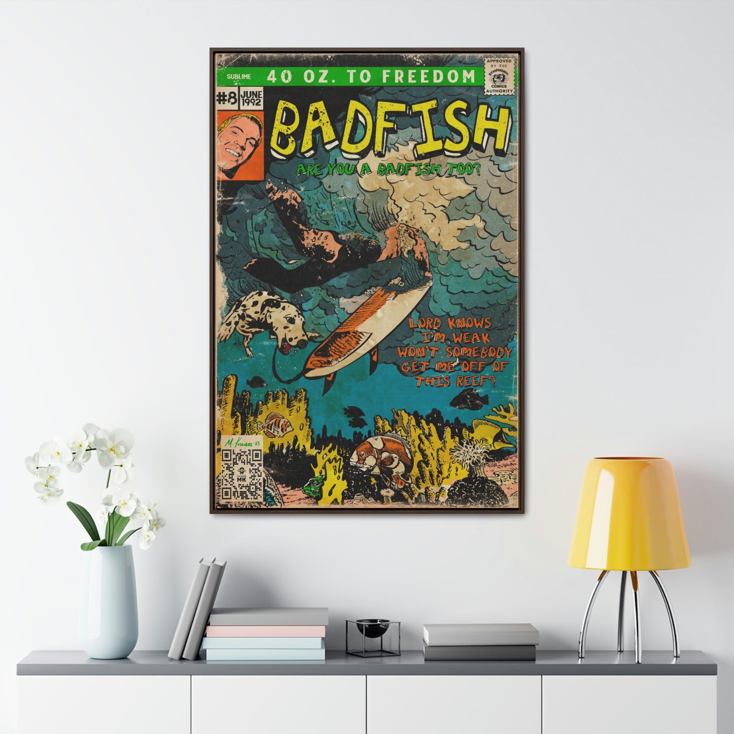 Sublime - Badfish - Gallery Canvas Wraps, Vertical Frame