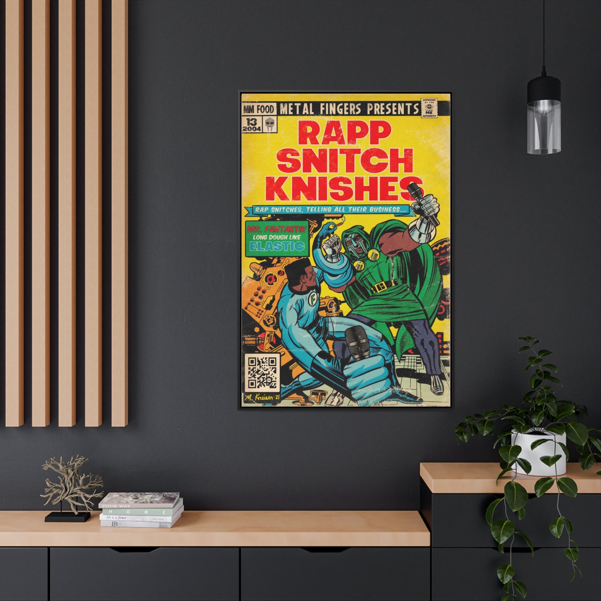 MF DOOM - Rapp Snitch Knishes - Vertical Matte Poster – Fine Art Of MK