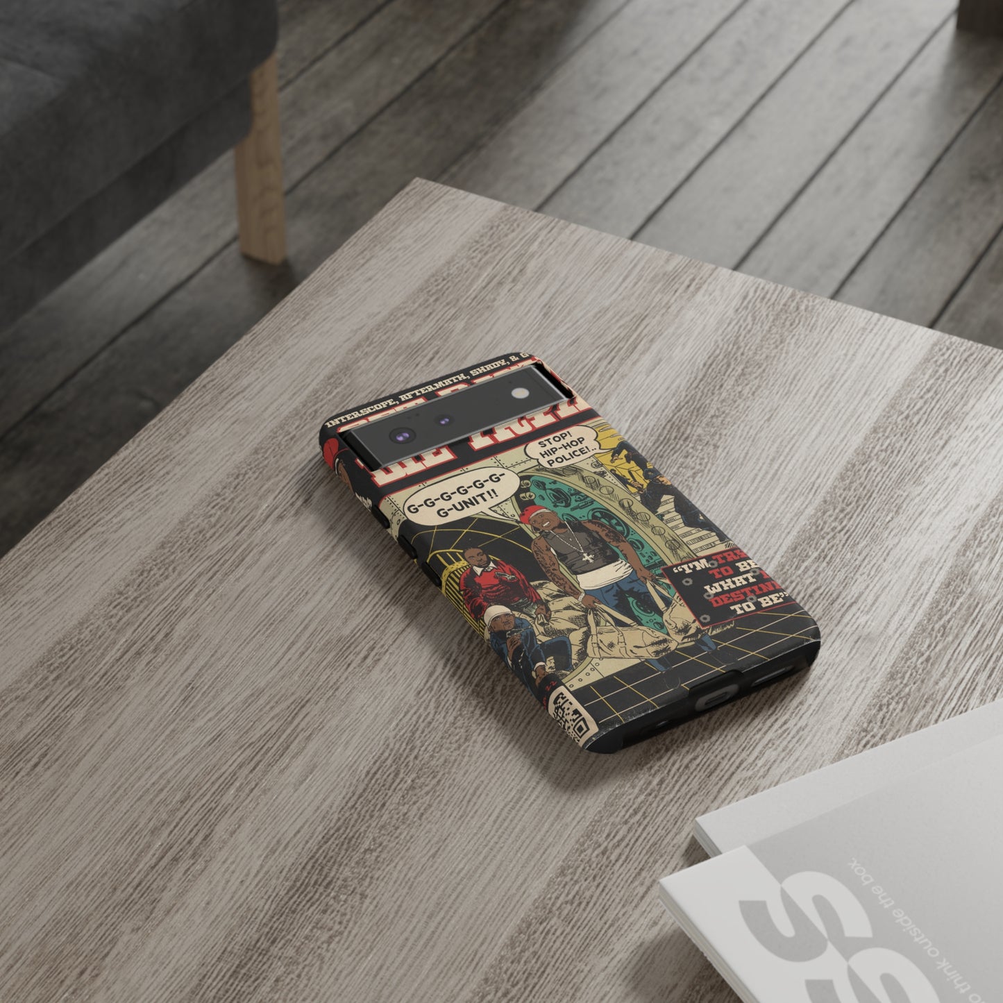 Get Rich Or Die Tryin - Comic Art Tough Phone Cases