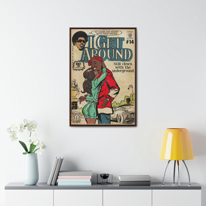 2Pac - I Get Around - Tupac - Gallery Canvas Wraps, Vertical Frame