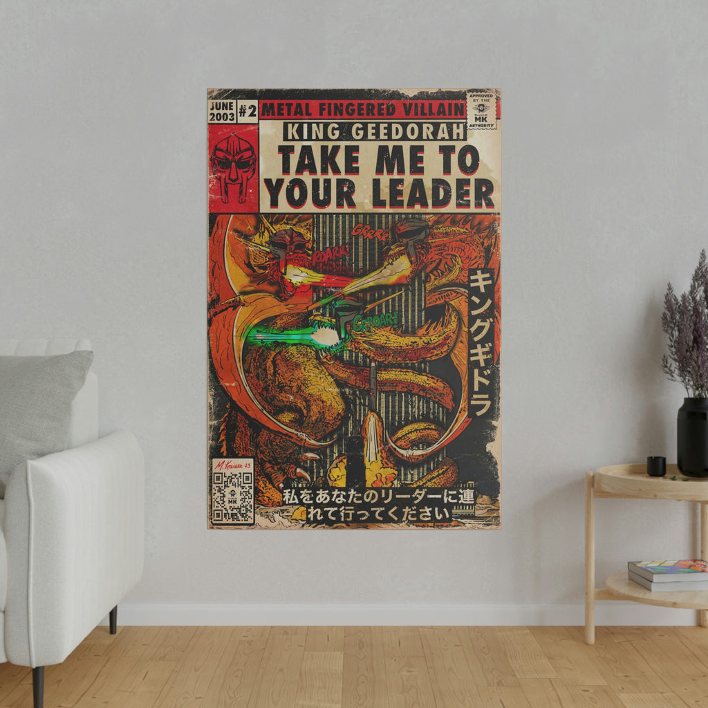 Take Me To Your Leader -  Matte Canvas, Stretched, 0.75"