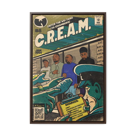 C.R.E.A.M - Gallery Canvas Wraps, Vertical Frame