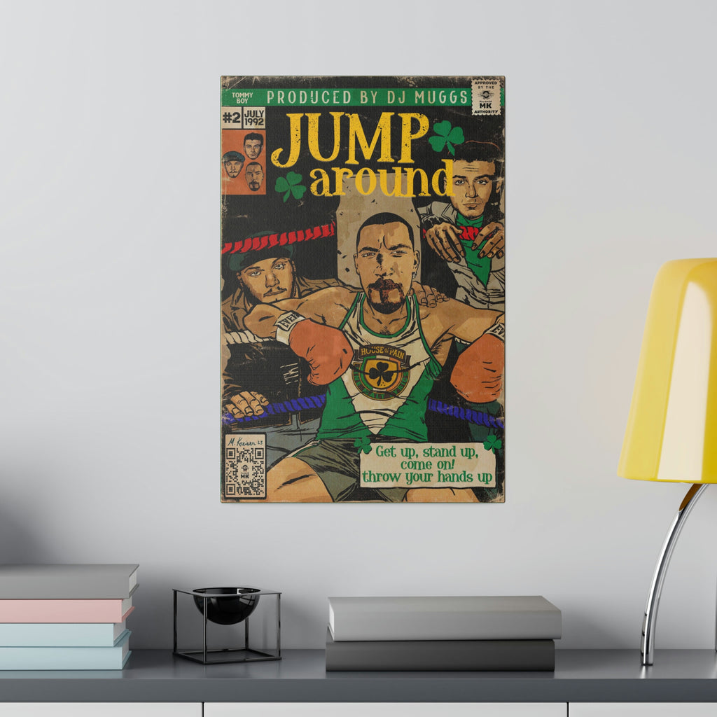 Jump Around -  Matte Canvas, Stretched, 0.75"