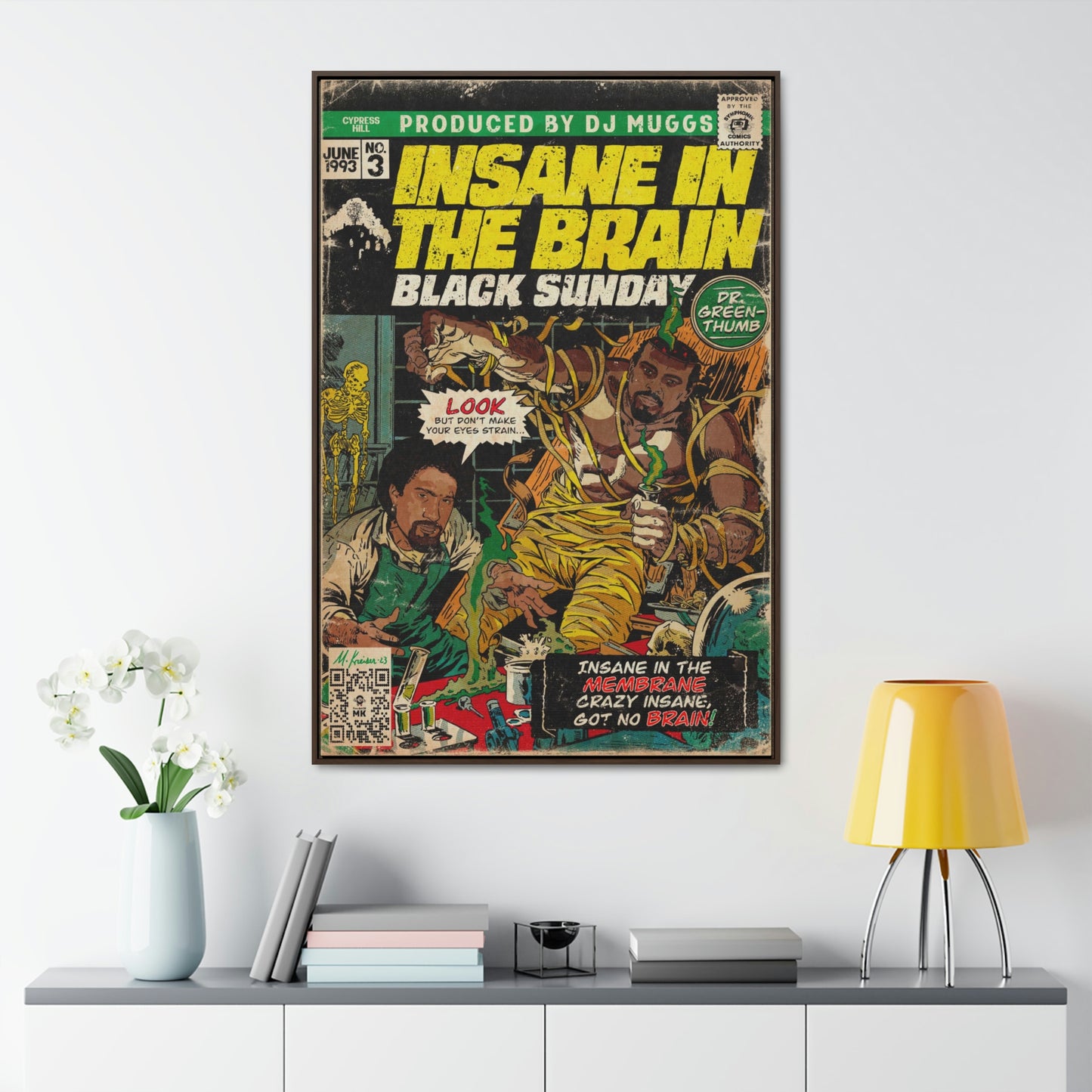 Cypress Hill - Insane In The Brain - Gallery Canvas Wraps, Vertical Frame