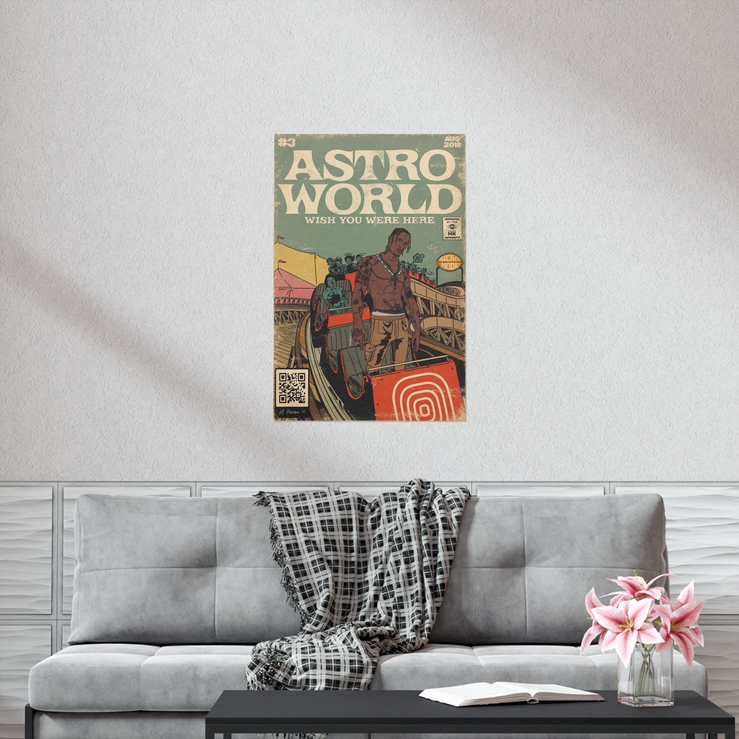 Travis Scott - Astroworld- Vertical Matte Poster