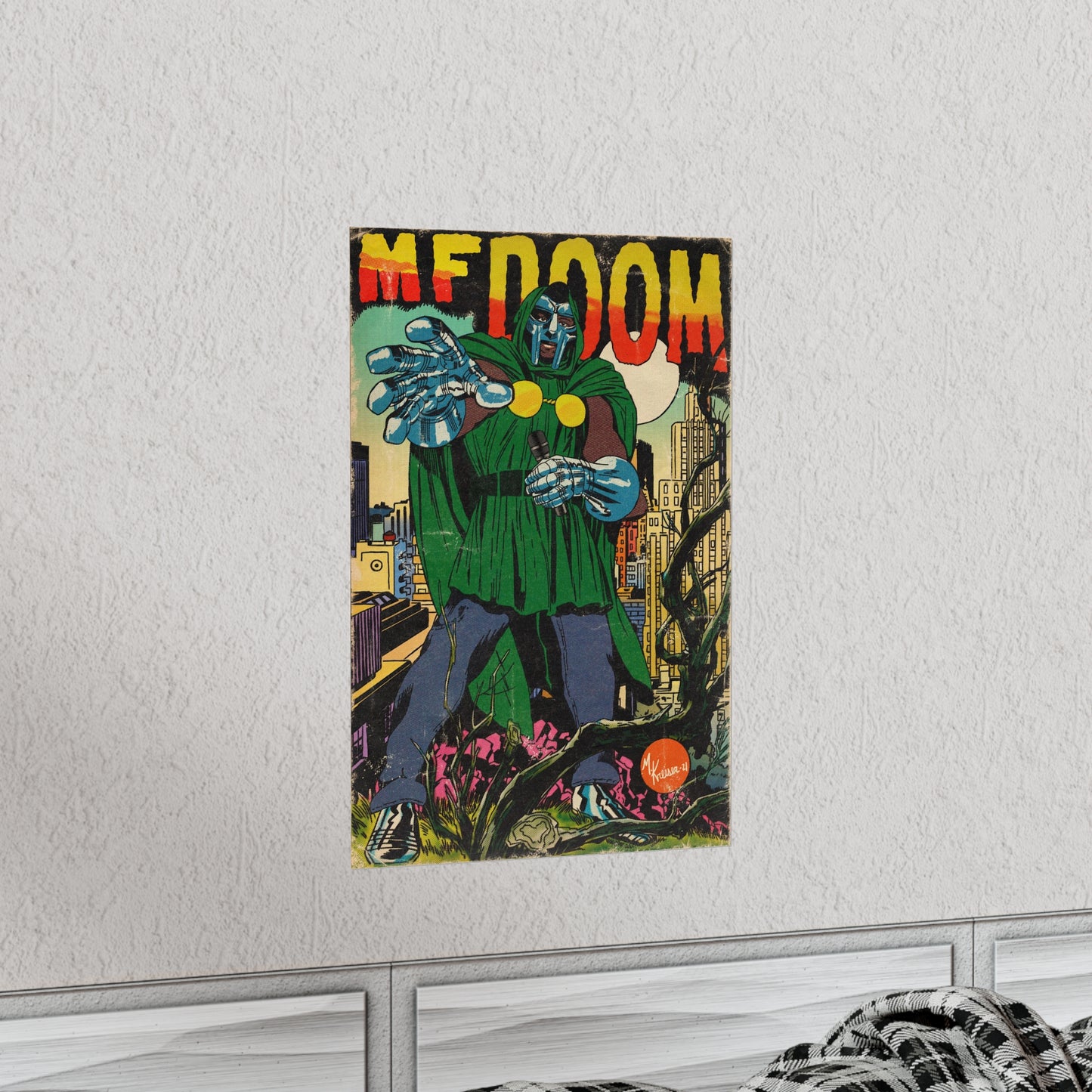 MF DOOM - Hip Hop Comics - Vertical Matte Poster