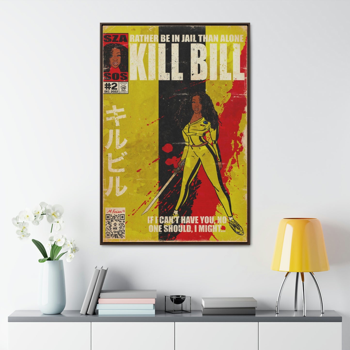 SZA - Kill Bill - Gallery Canvas Wraps, Vertical Frame