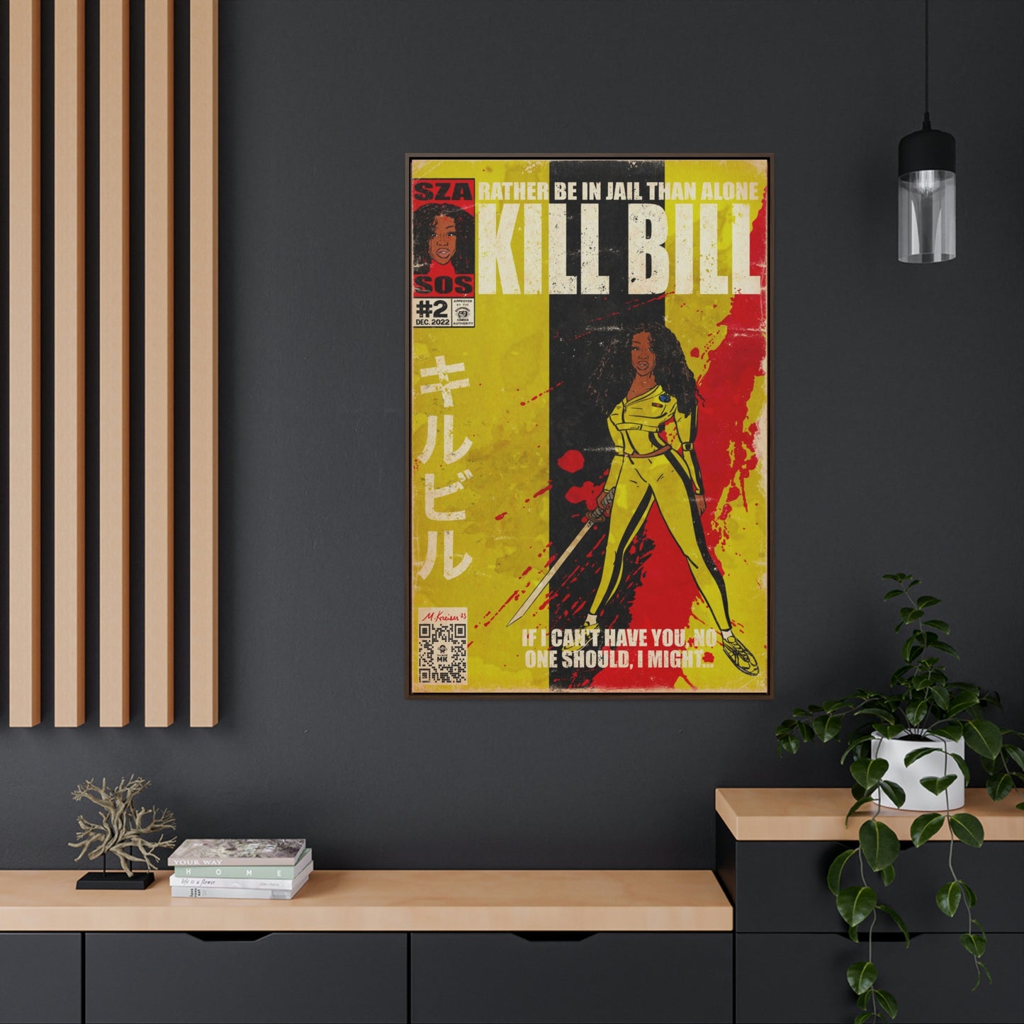 SZA - Kill Bill - Gallery Canvas Wraps, Vertical Frame