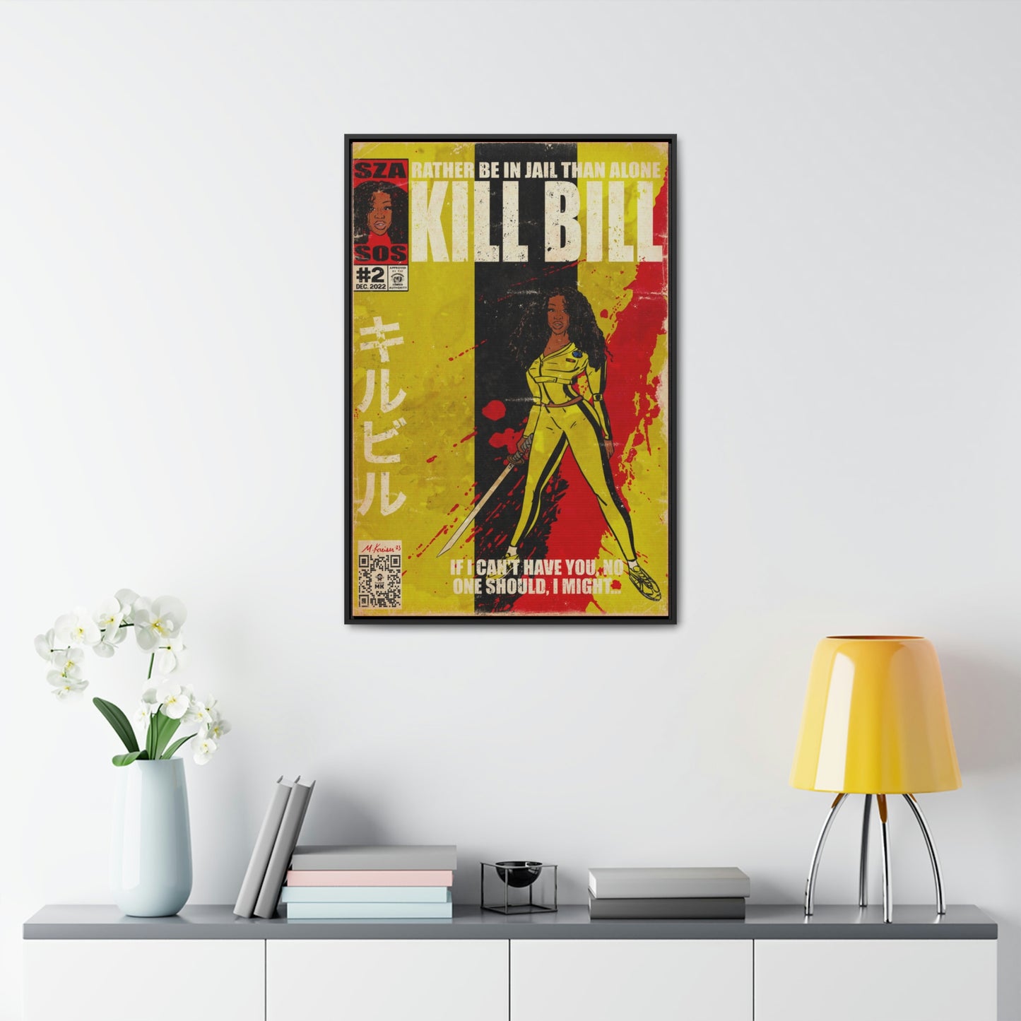 SZA - Kill Bill - Gallery Canvas Wraps, Vertical Frame