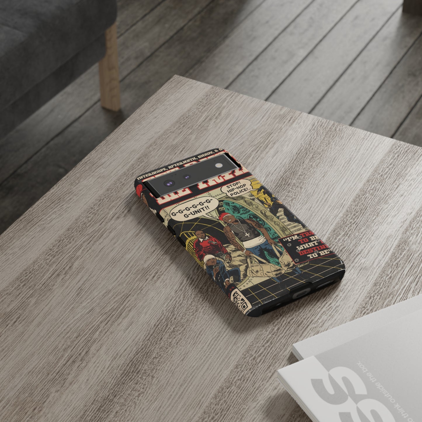 Get Rich Or Die Tryin - Comic Art Tough Phone Cases