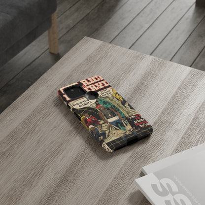 Get Rich Or Die Tryin - Comic Art Tough Phone Cases