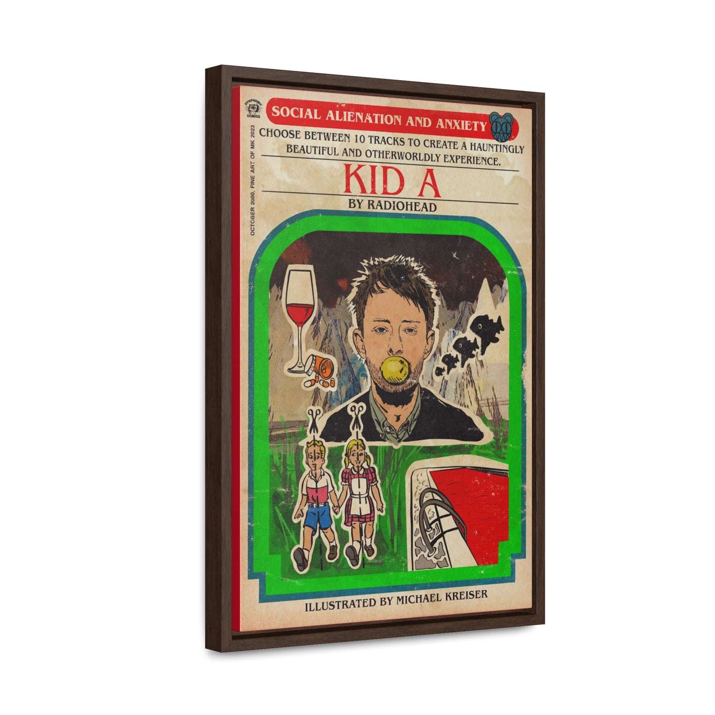 Radiohead- Kid A - Gallery Canvas Wraps, Vertical Frame