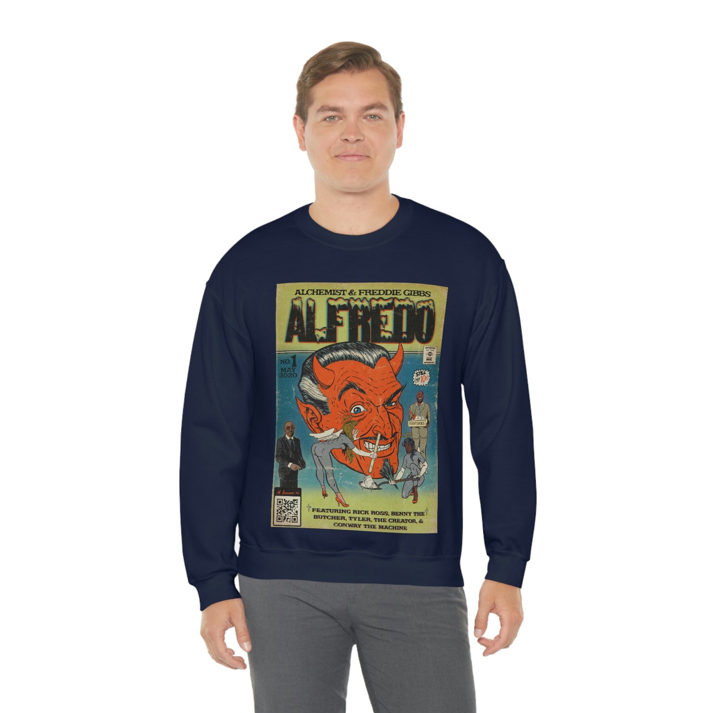 Alchemist & Freddie Gibbs- Alfredo- Unisex Heavy Blend™ Crewneck Sweatshirt