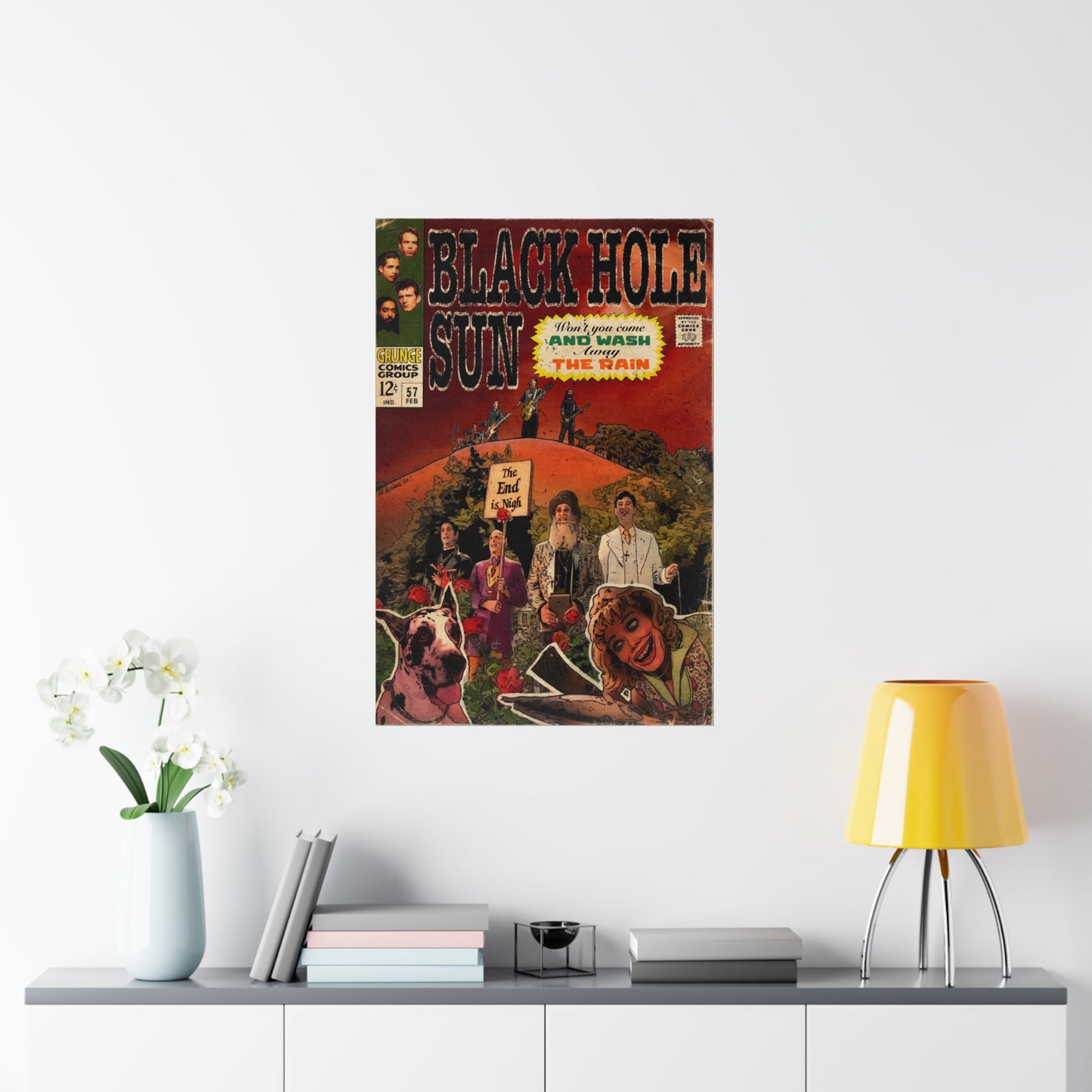 Soundgarden - Black Hole Sun - Vertical Matte Poster