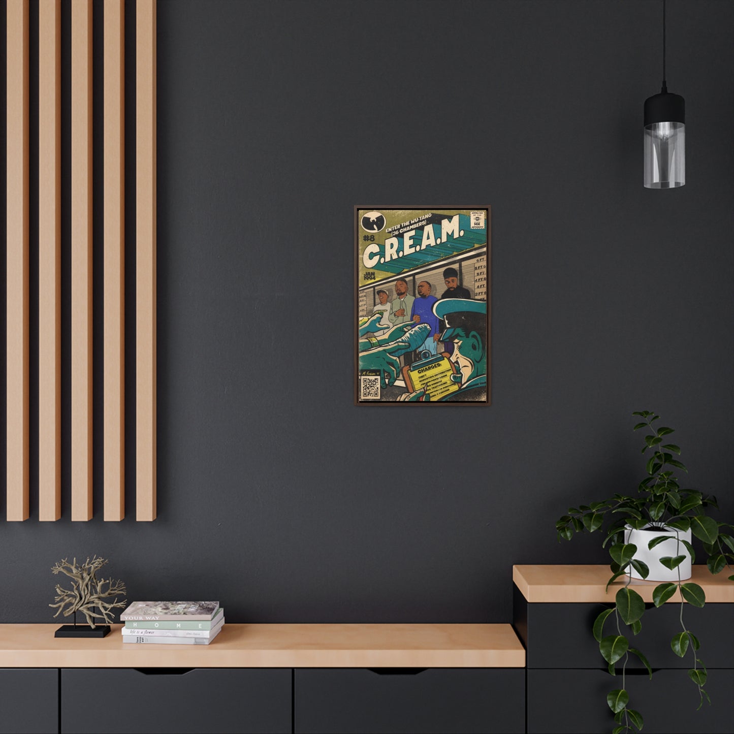 Wu-Tang - C.R.E.A.M - Gallery Canvas Wraps, Vertical Frame