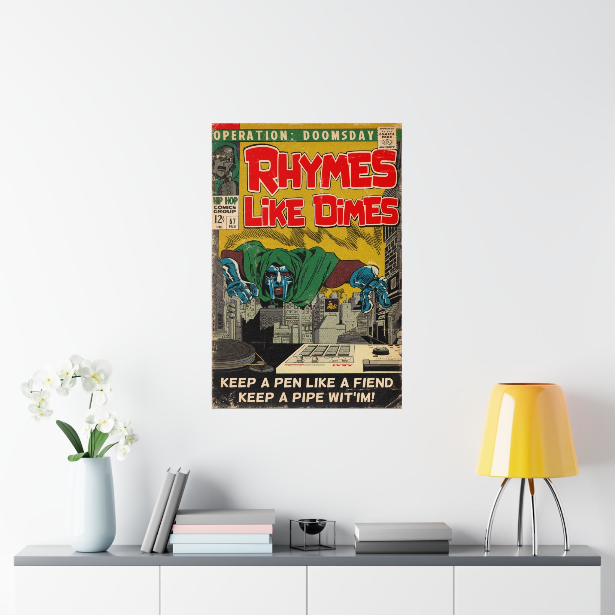 Rhymes Like Dimes - Vertical Matte Poster