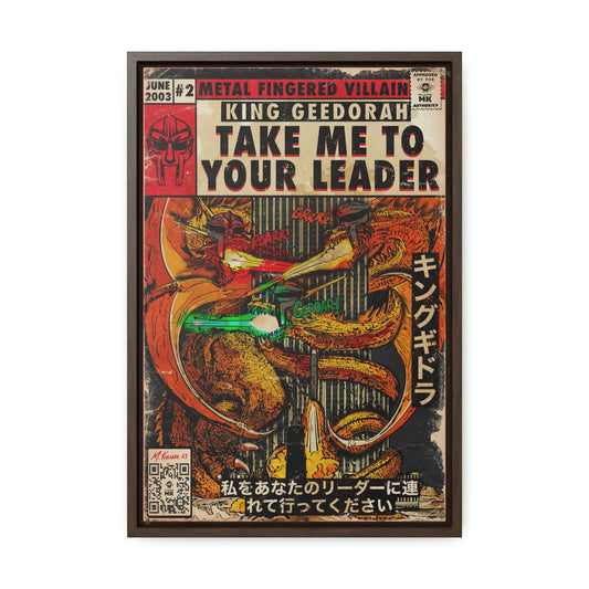 MF DOOM - King Geedorah- Take Me To Your Leader -  Gallery Canvas Wraps, Vertical Frame
