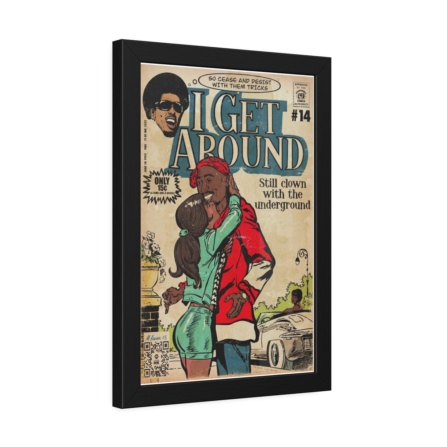 2Pac - I Get Around - Tupac - Framed Paper Posters