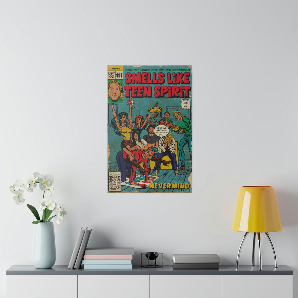 Smells Like Teen Spirit -  Matte Canvas, Stretched, 0.75"