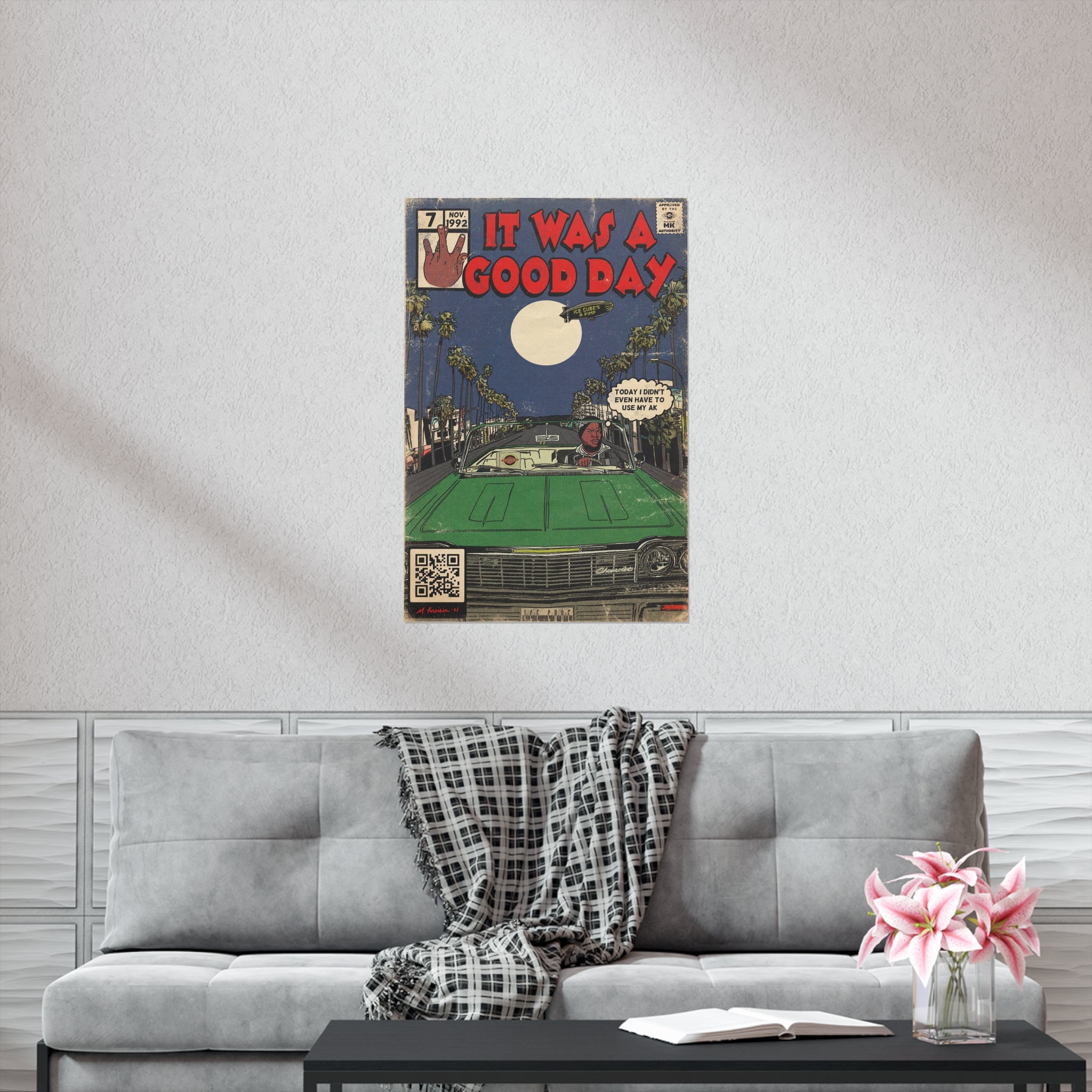 It Was A Good Day - Vertical Matte Poster