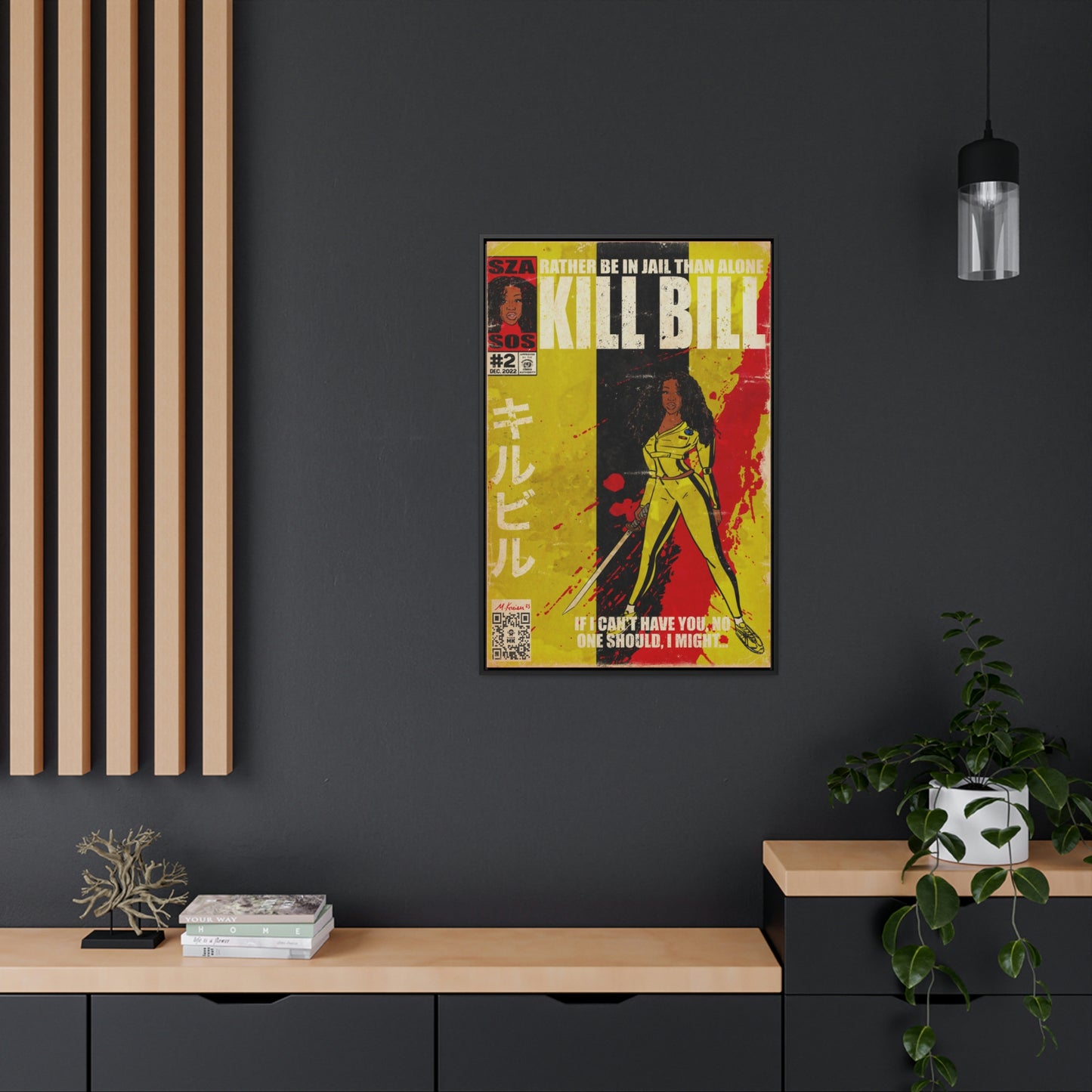 SZA - Kill Bill - Gallery Canvas Wraps, Vertical Frame