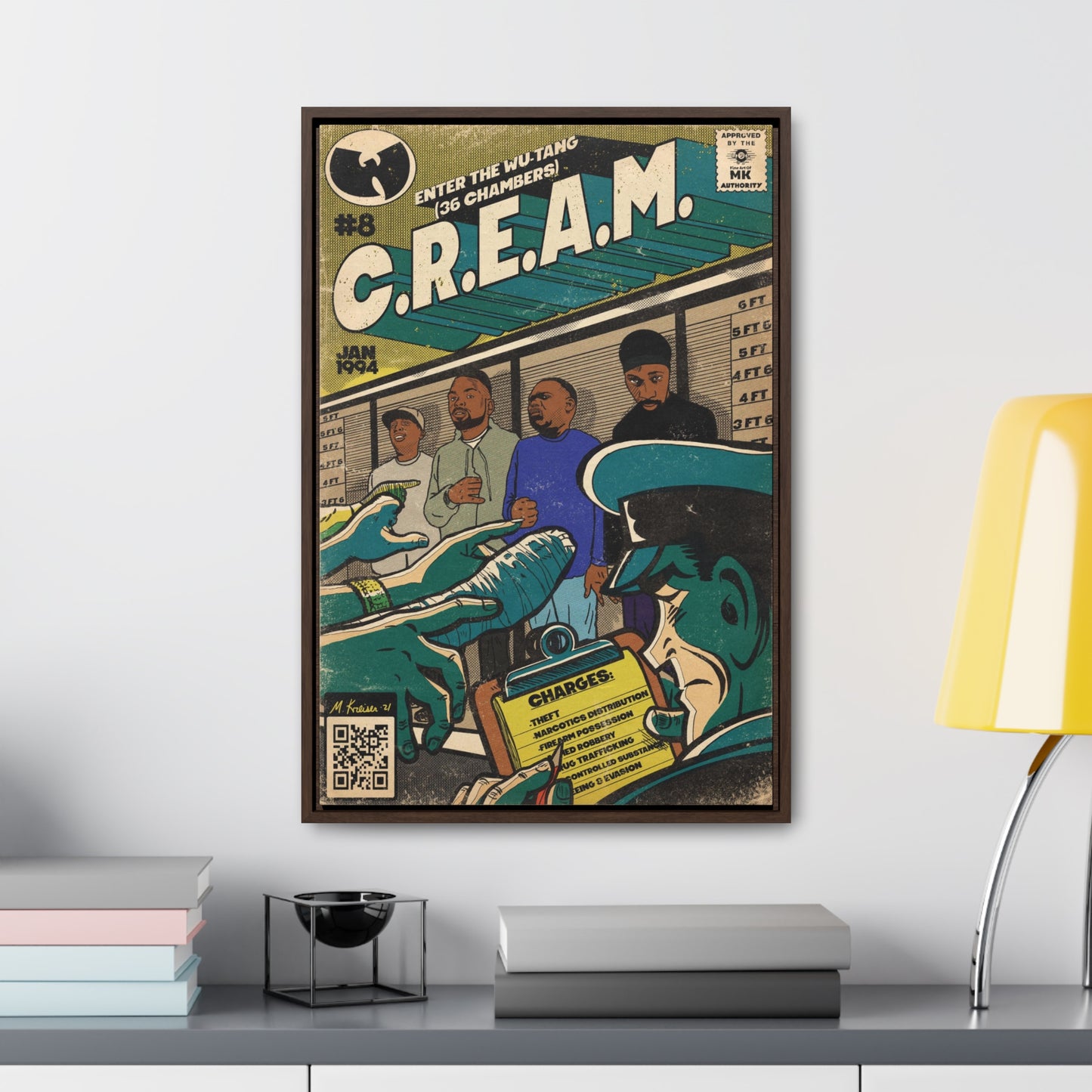 Wu-Tang - C.R.E.A.M - Gallery Canvas Wraps, Vertical Frame