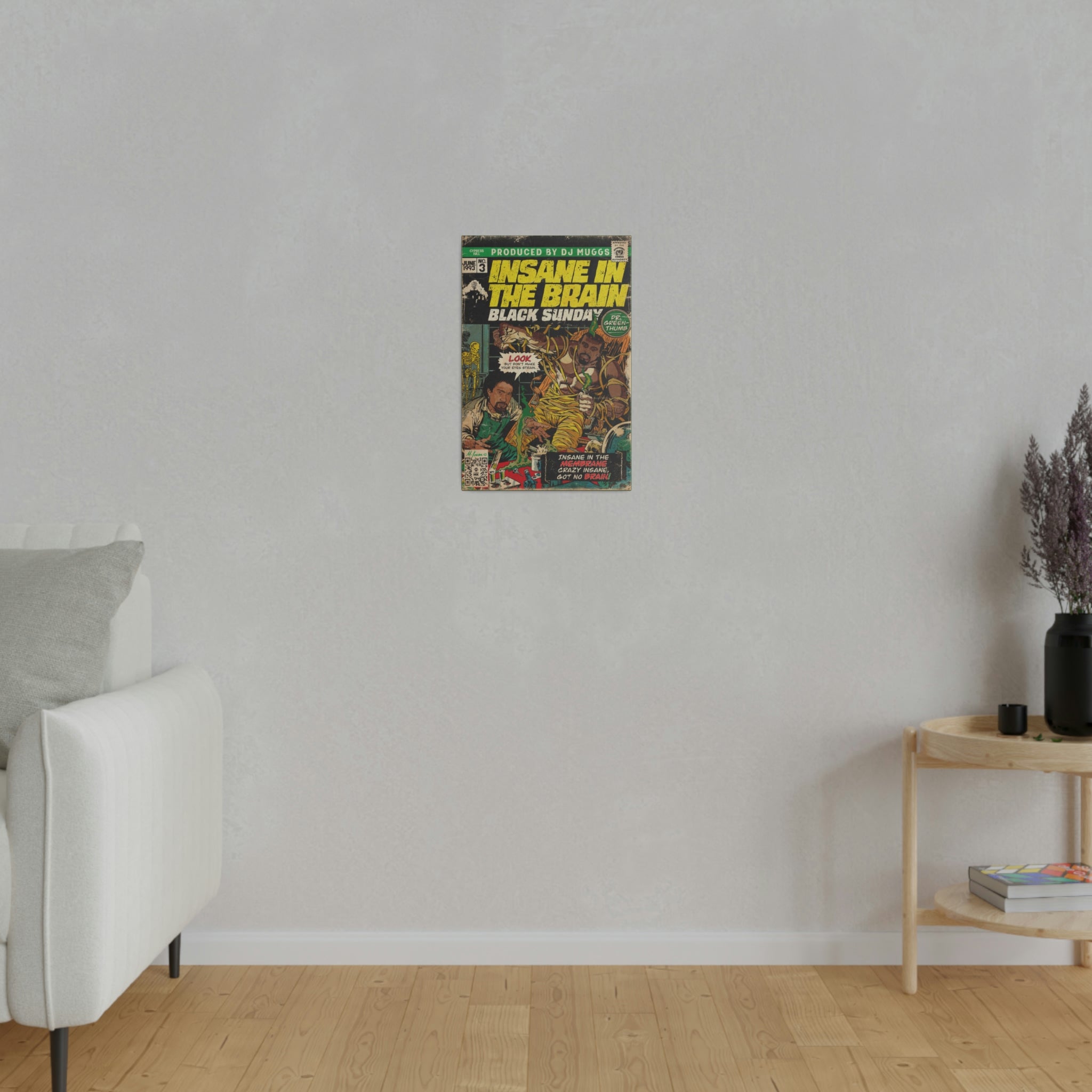 Insane In The Brain - Matte Canvas, Stretched, 0.75"