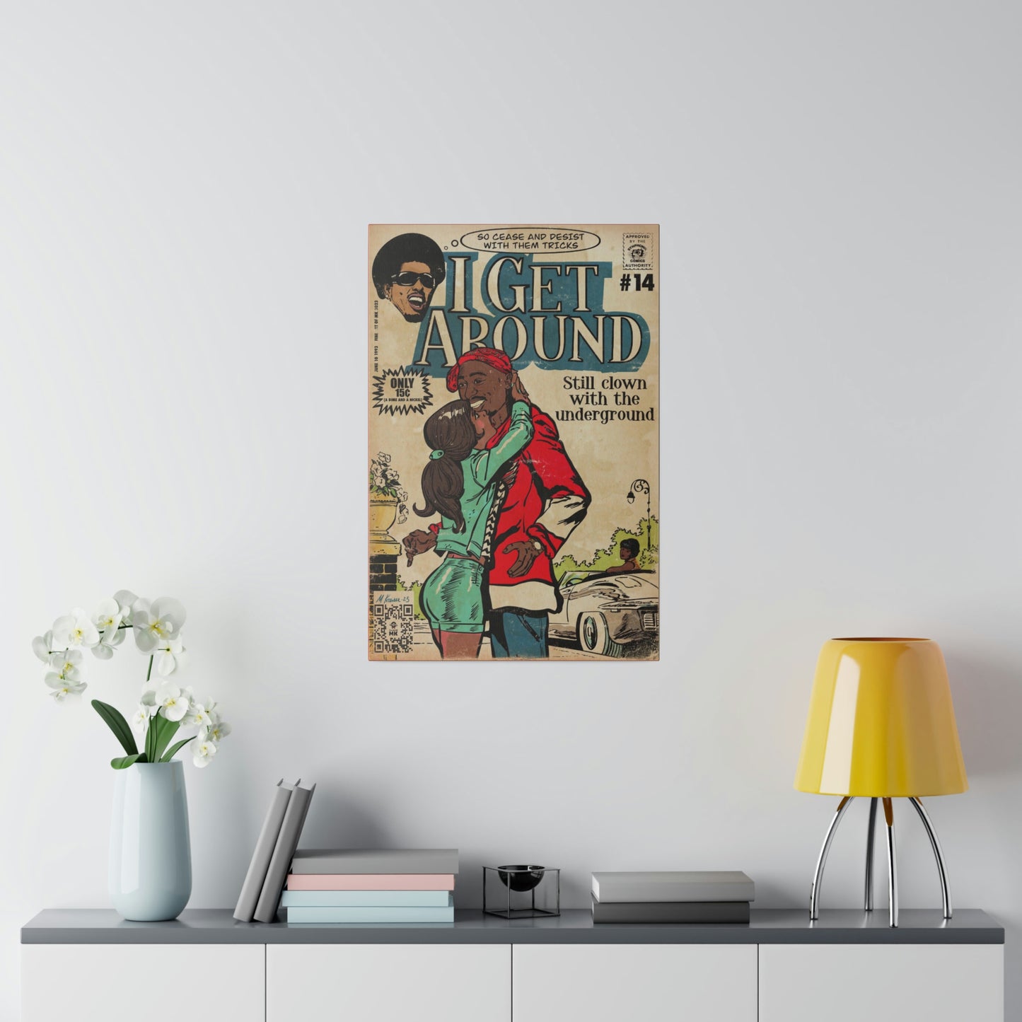 2Pac - I Get Around - Tupac - Matte Canvas, Stretched, 0.75"