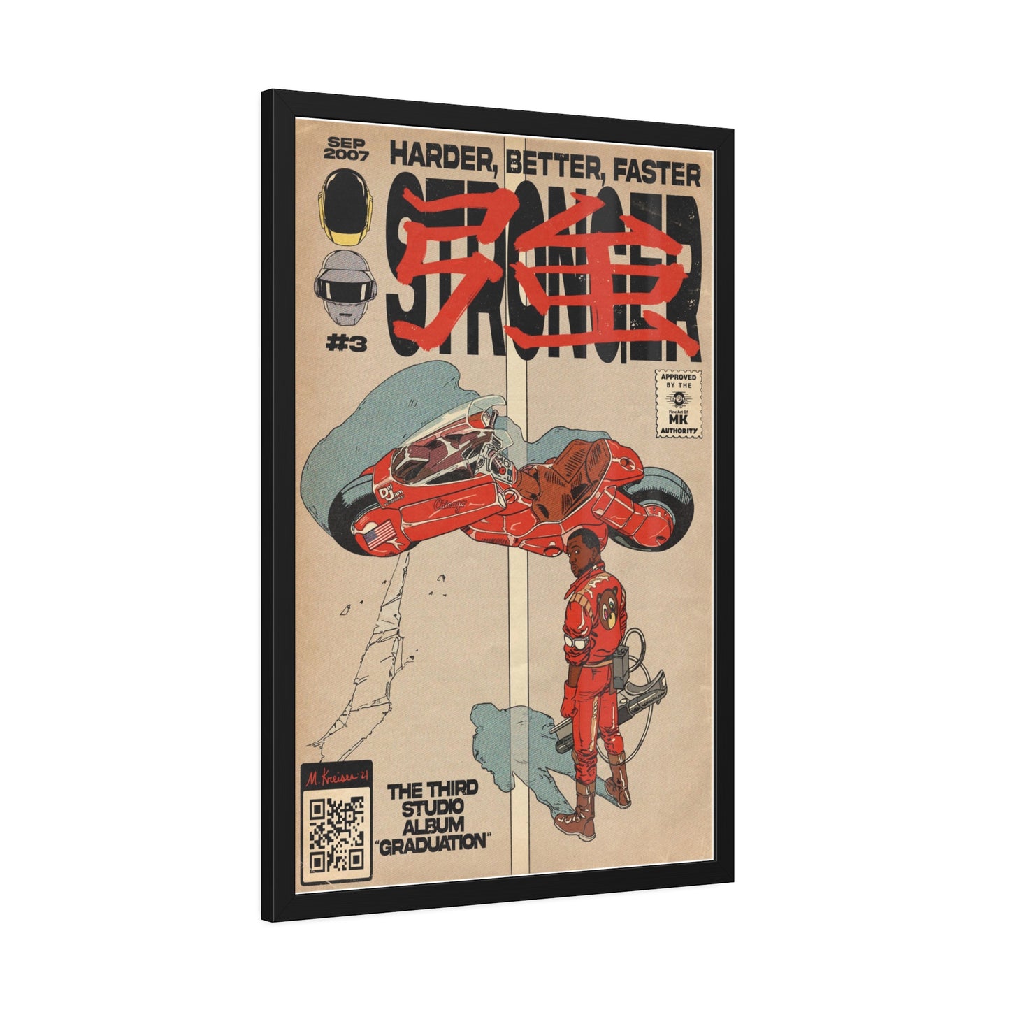 Kanye West - Stronger Akira - Framed Paper Posters