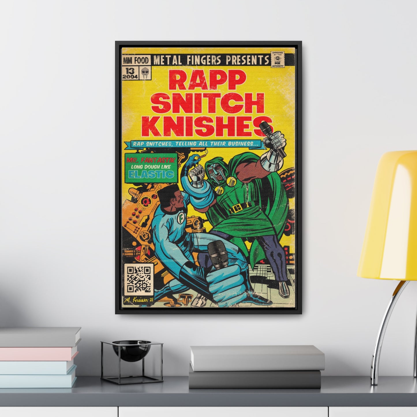 MF DOOM - Rapp Snitch Knishes - Gallery Canvas Wraps, Vertical Frame