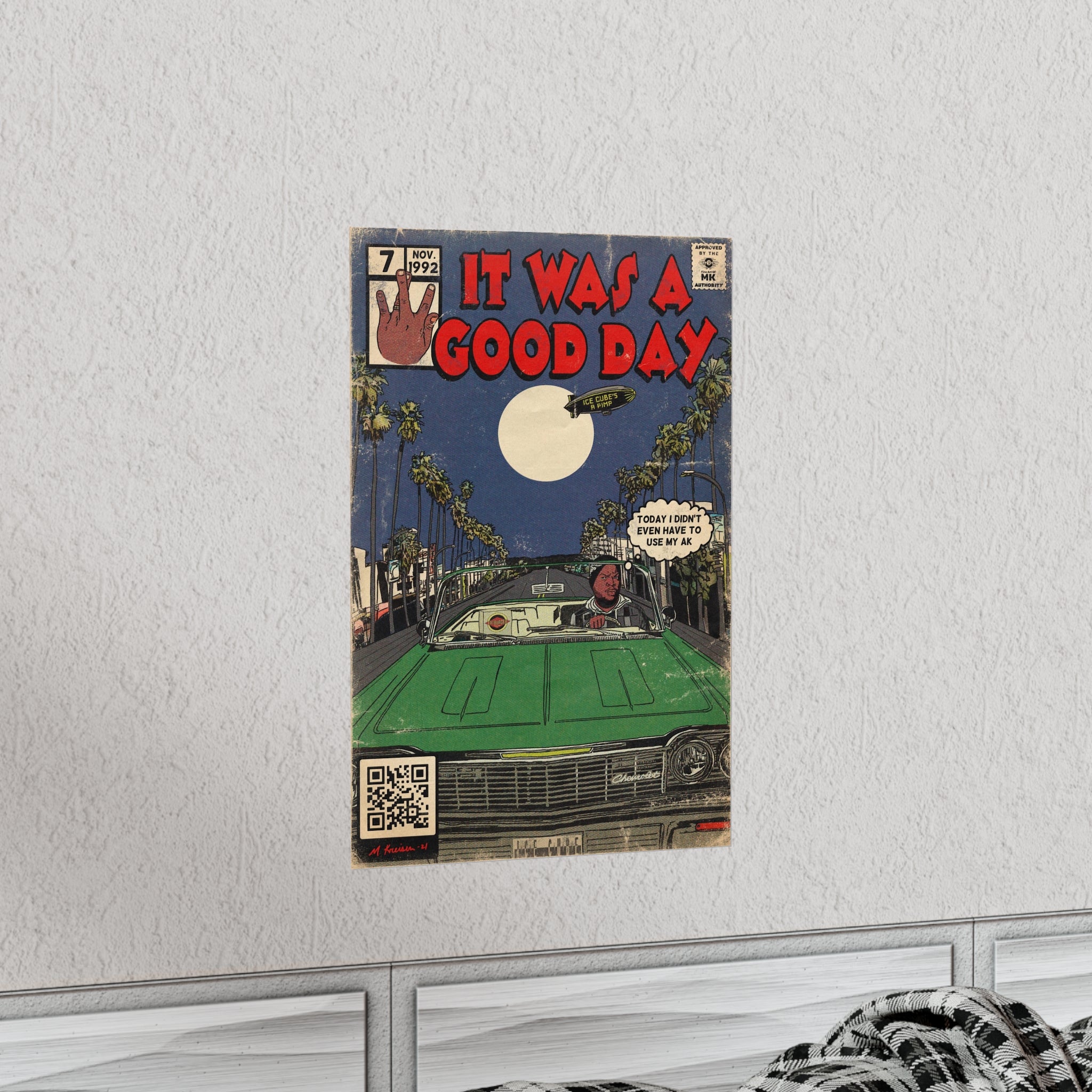 It Was A Good Day - Vertical Matte Poster