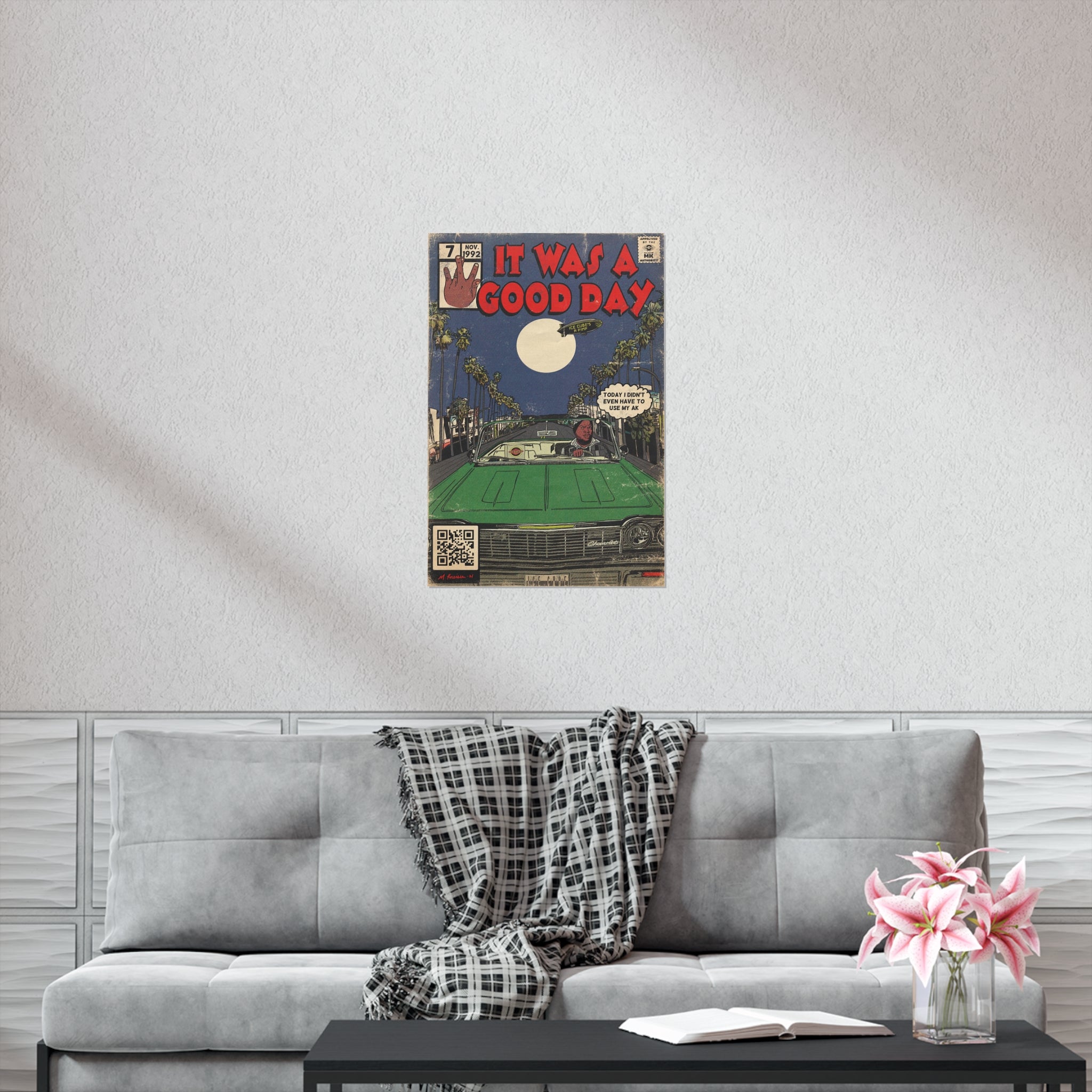 It Was A Good Day - Vertical Matte Poster