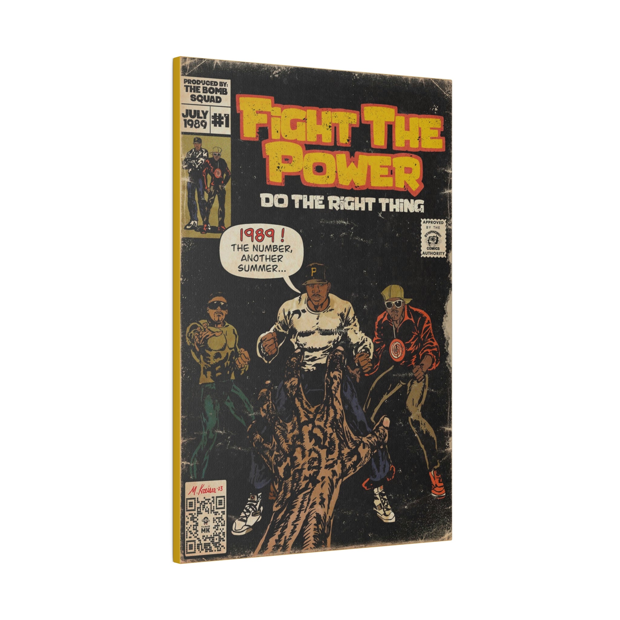 Fight The Power -  Matte Canvas, Stretched, 0.75"
