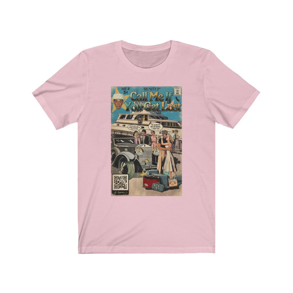 Tyler The Creator- RUNITUP- Call Me If You Get Lost #8 - Unisex Jersey T-Shirt