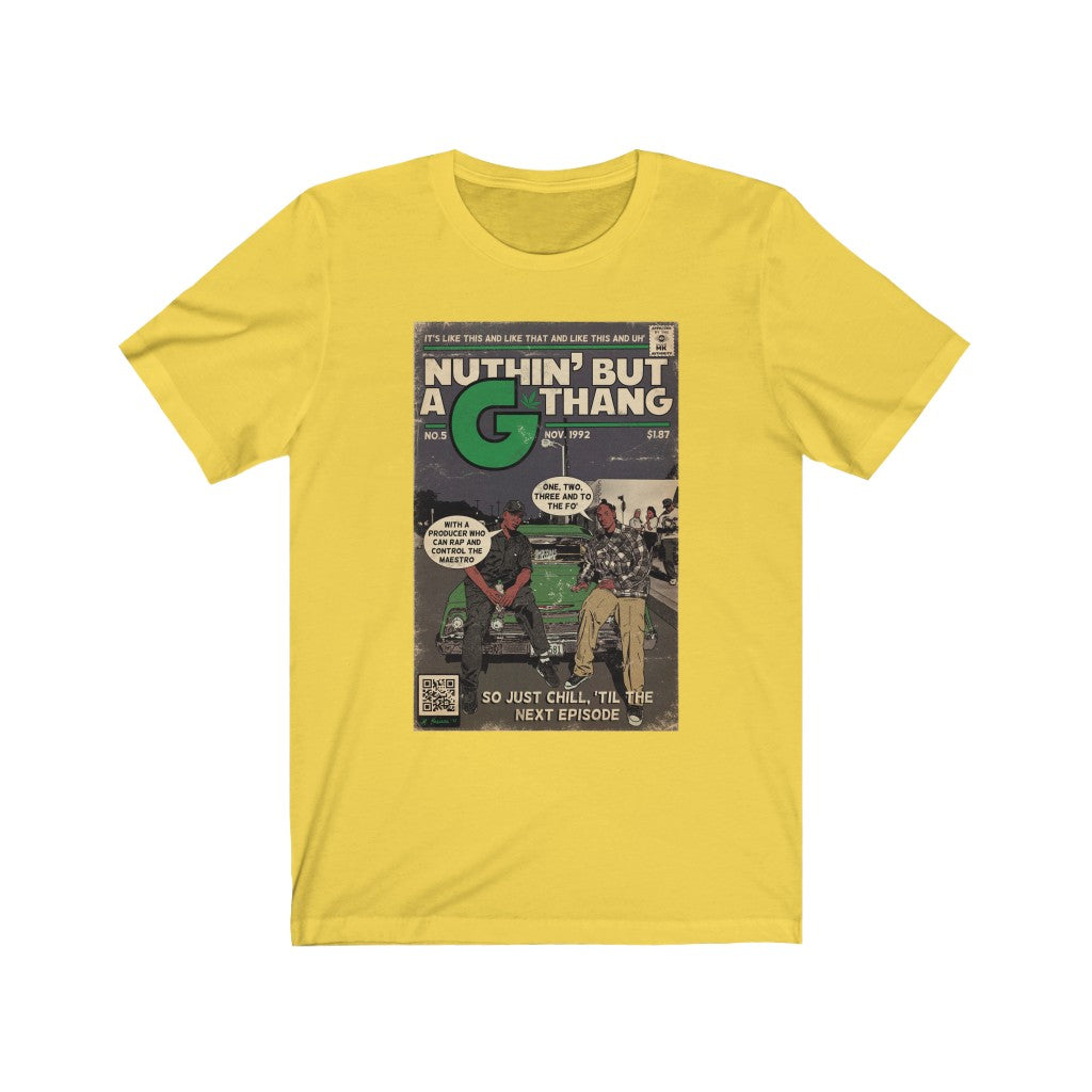 Dr. Dre & Snoop Dogg - Nuthin But A G Thang - Comic Book Art - Unisex Jersey Short Sleeve Tee