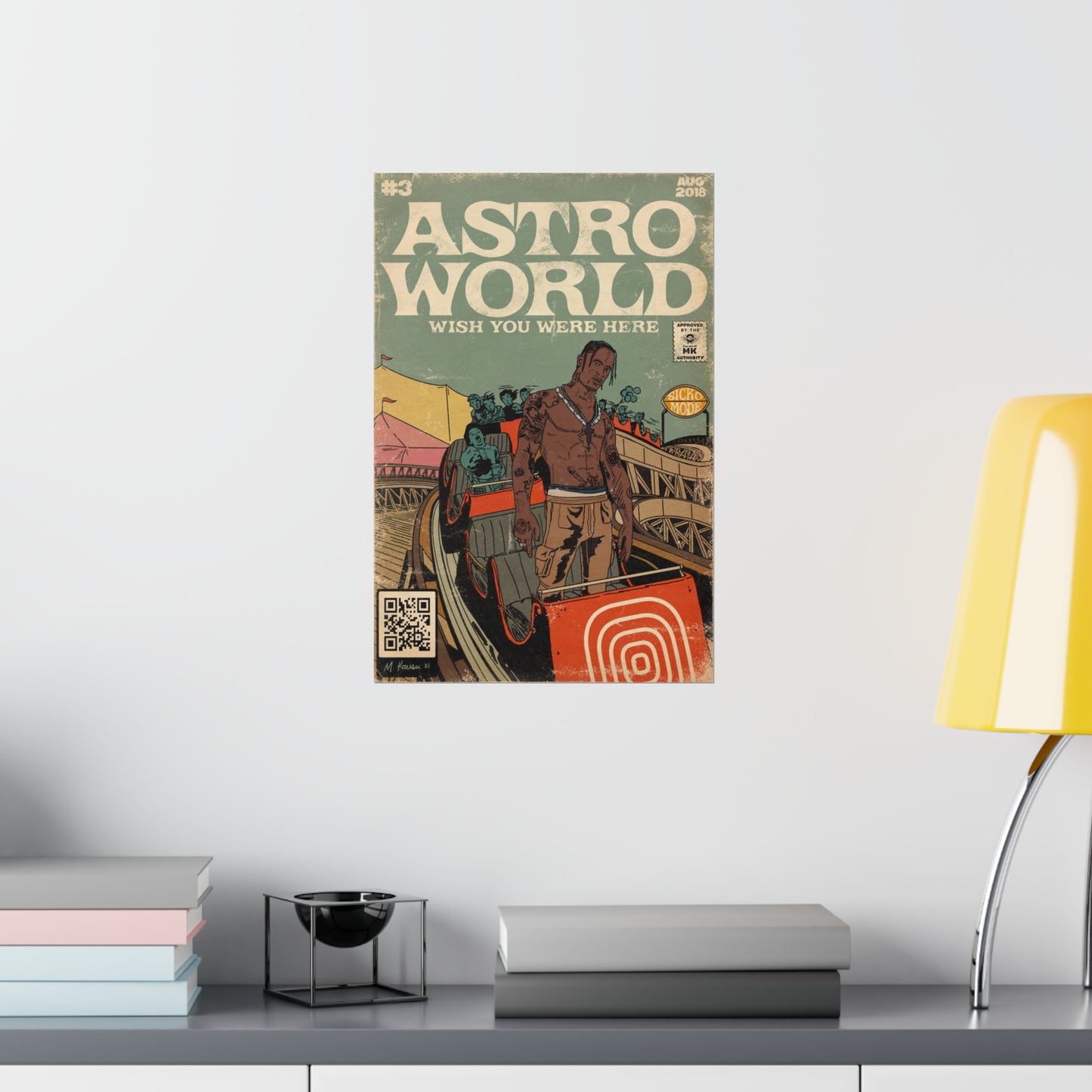 Travis Scott - Astroworld- Vertical Matte Poster