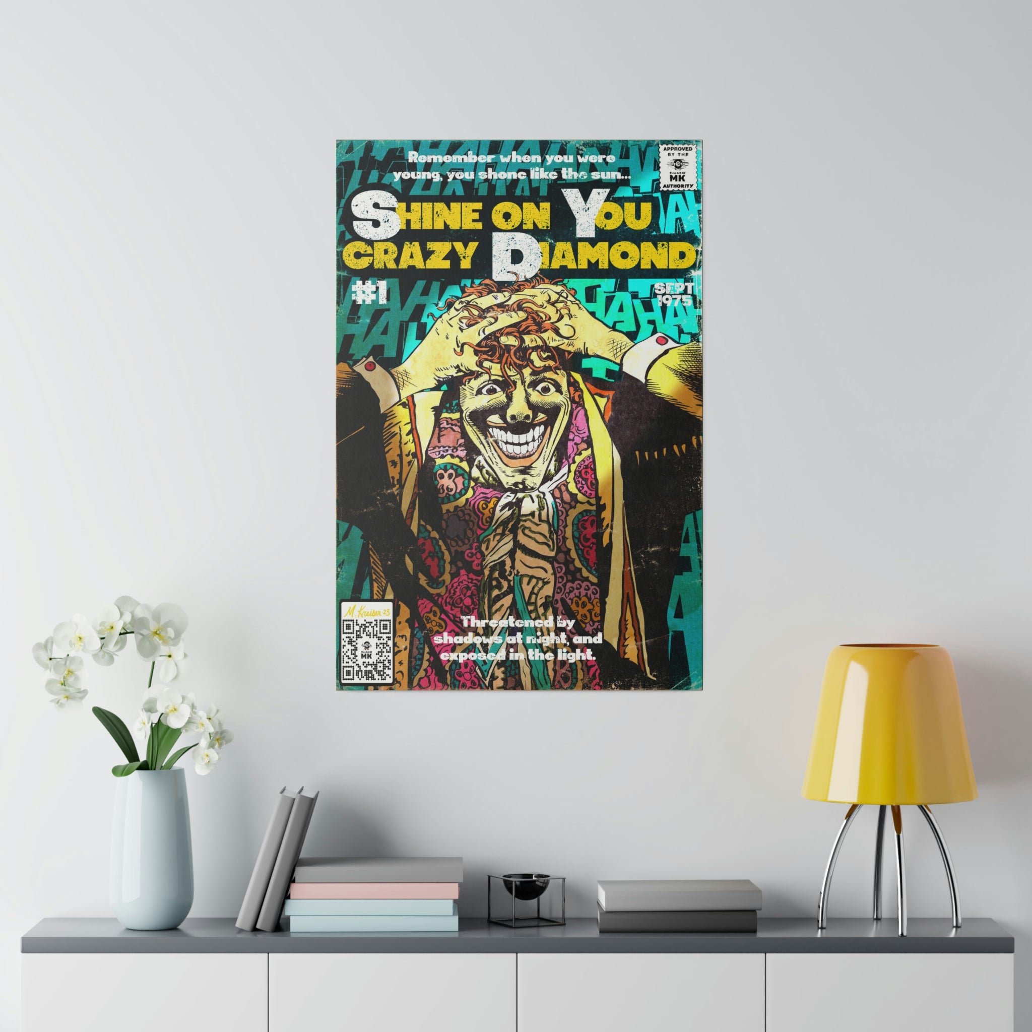 Shine on You crazy Diamond -  Matte Canvas, Stretched, 0.75"