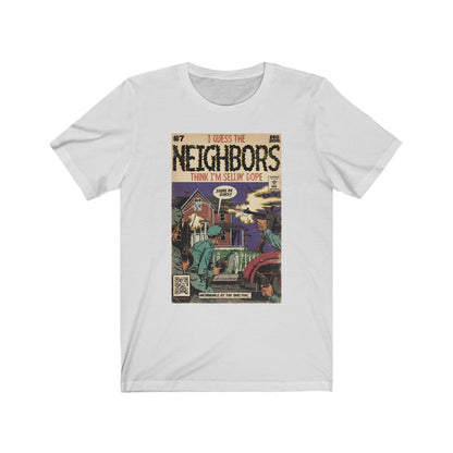 J. Cole - Neighbors - Hip Hop Comics - Unisex Jersey Short Sleeve Tee