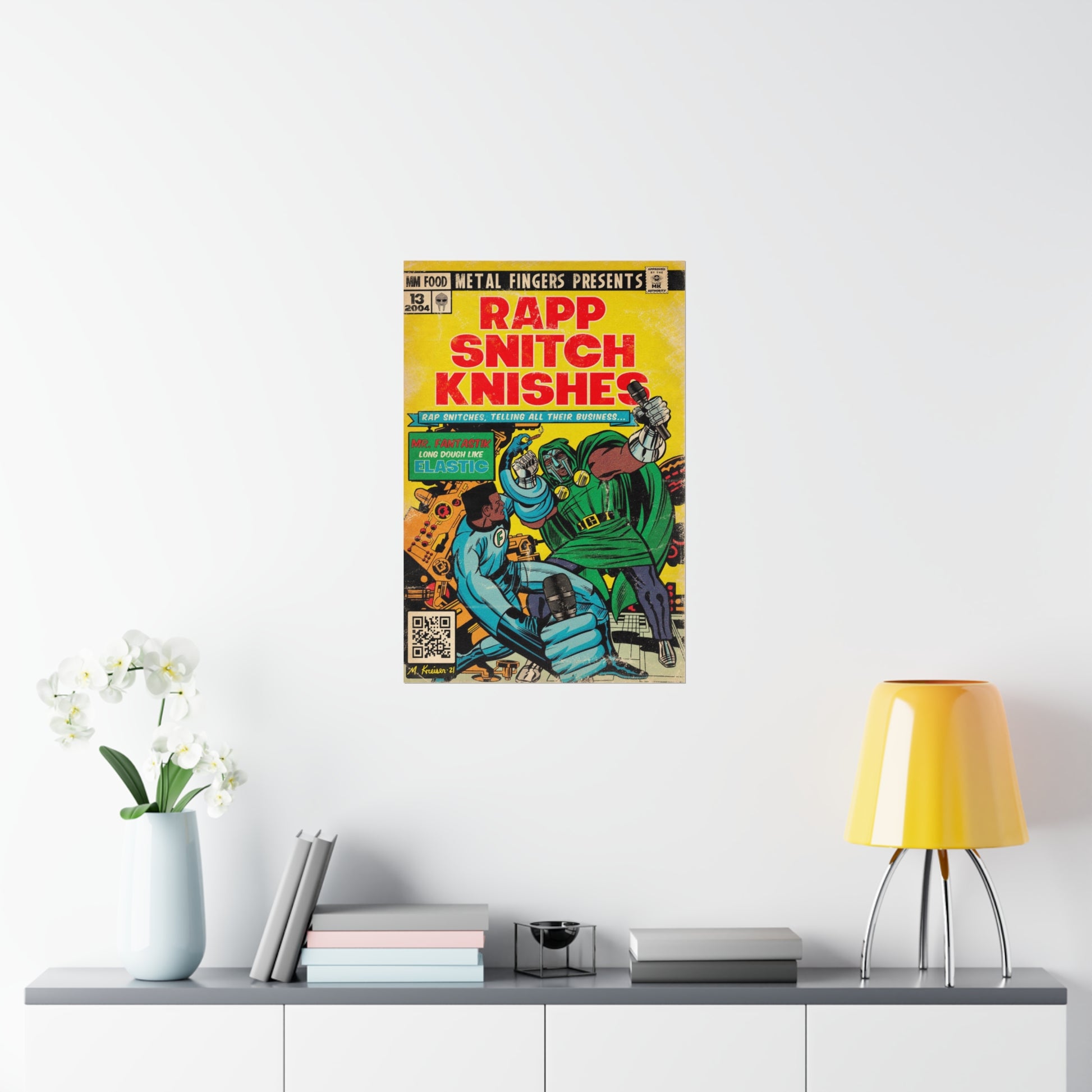 MF DOOM - Rapp Snitch Knishes - Vertical Matte Poster – Fine Art Of MK