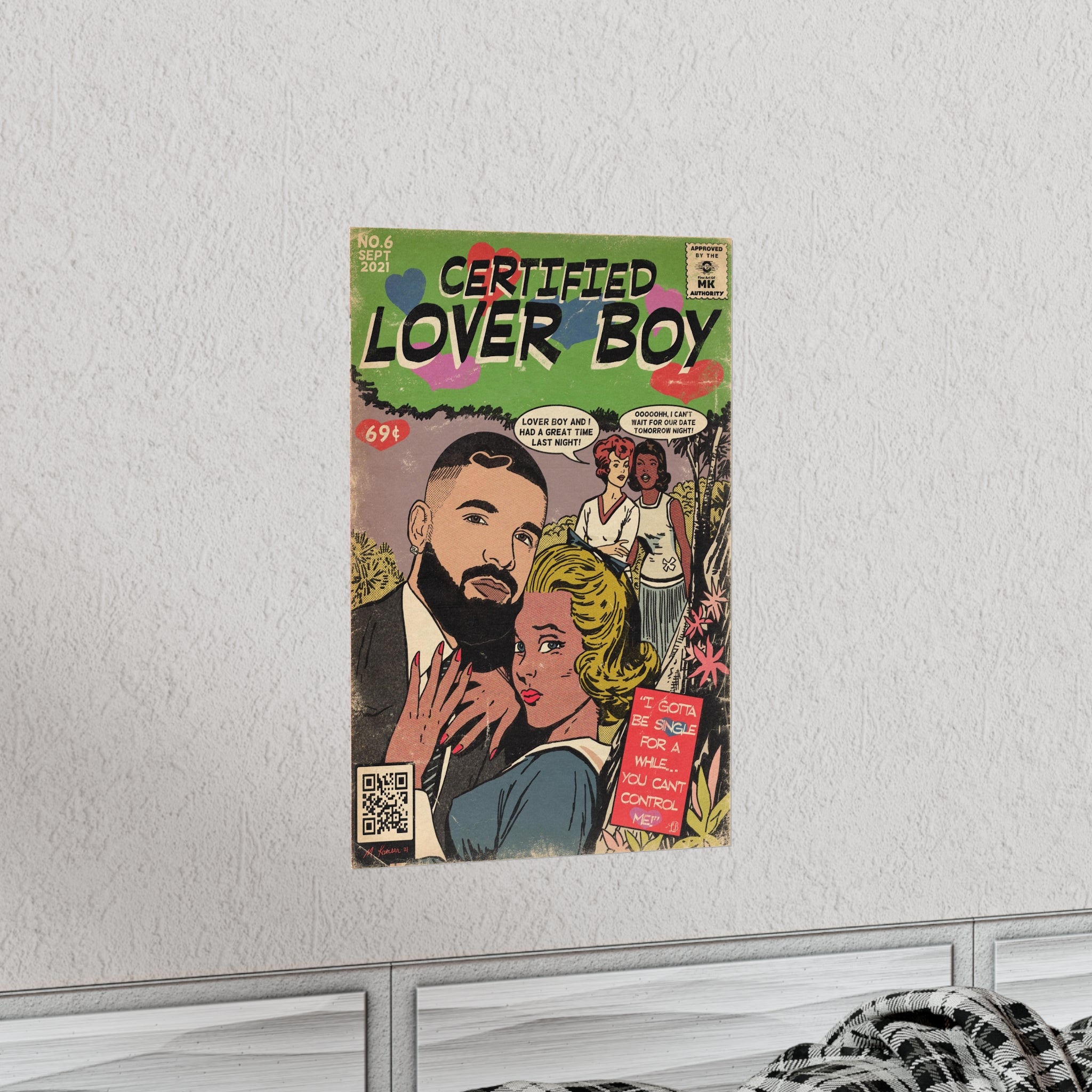 Certified Lover Boy - Vertical Matte Poster