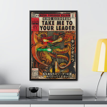 MF DOOM - King Geedorah- Take Me To Your Leader -  Gallery Canvas Wraps, Vertical Frame
