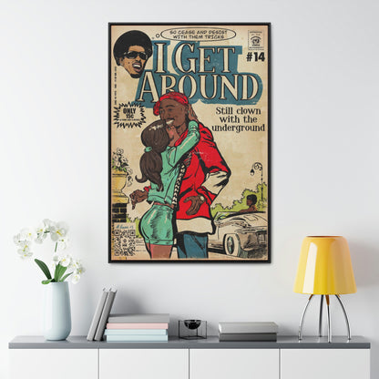 2Pac - I Get Around - Tupac - Gallery Canvas Wraps, Vertical Frame