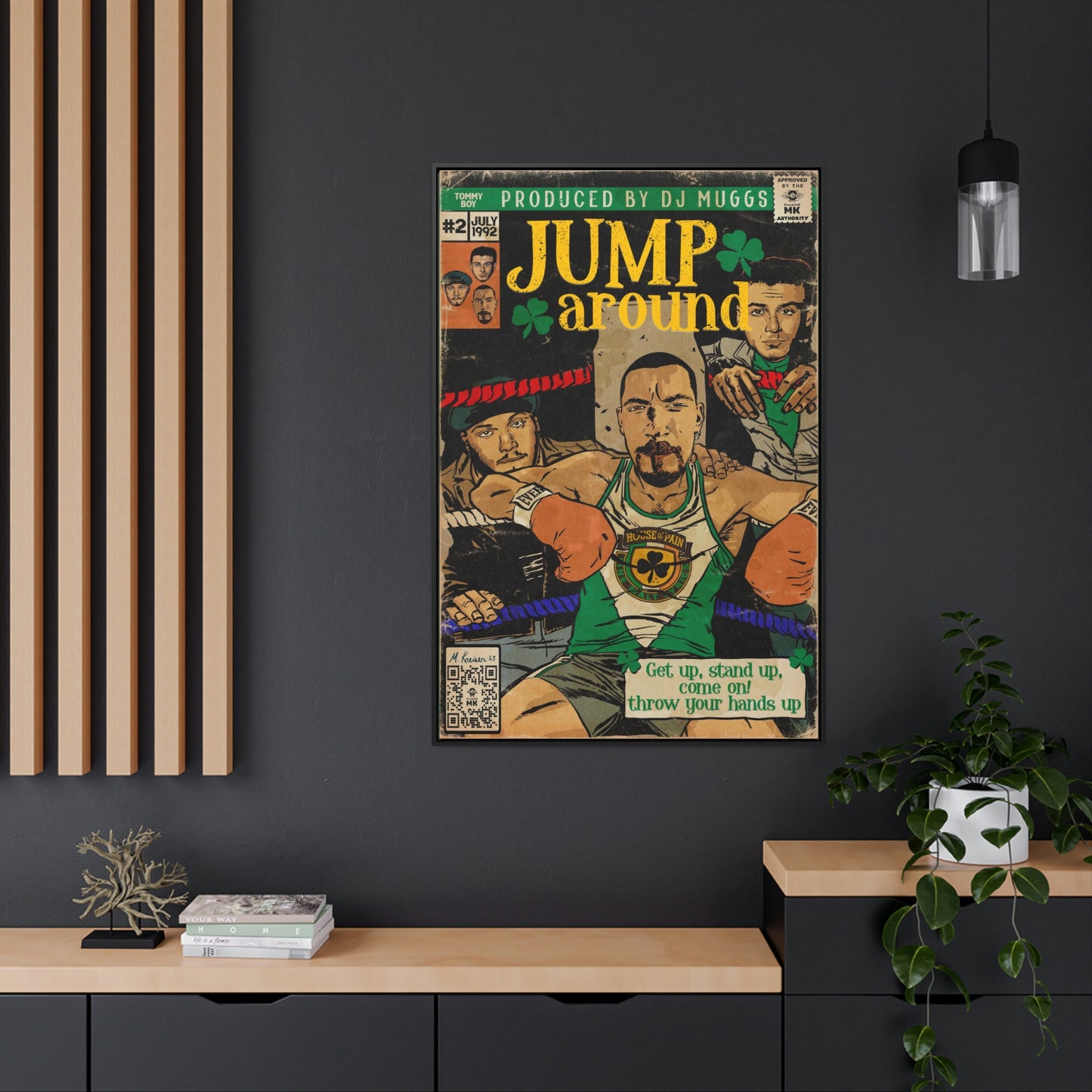 House of Pain - Jump Around -  Gallery Canvas Wraps, Vertical Frame