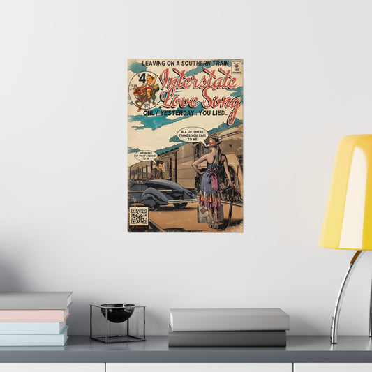 Interstate Love Song - Vertical Matte Poster