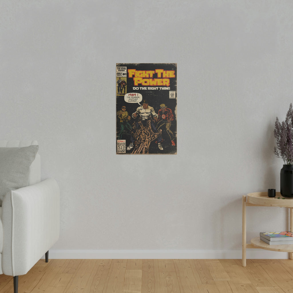 Fight The Power -  Matte Canvas, Stretched, 0.75"